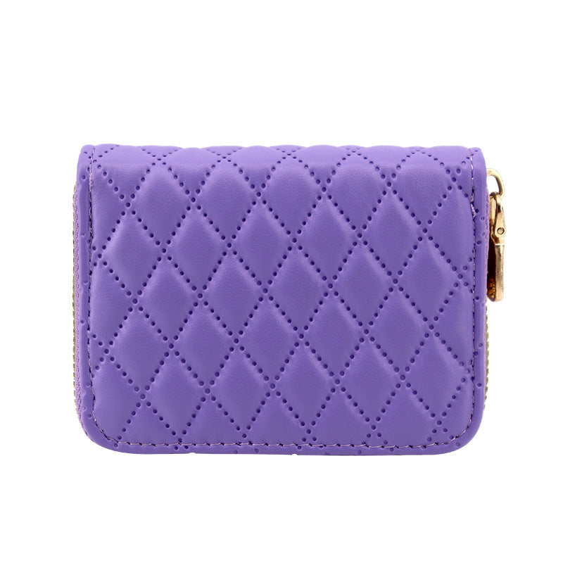 Wholesale Anti-demagnetic card holder,  multiple card slots,  zipper coin purse,  large capacity